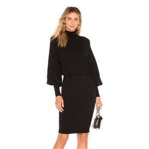 L'Academie The Jen Sweater Dress in Black